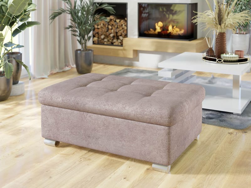 Dynir Fotskammel 96 cm - Rosa - Møbler - Stoler & lenestoler - Krakk - Fotskammel