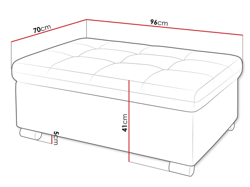 Dynir Fotskammel 96 cm - Møbler - Stoler & lenestoler - Krakk - Puff