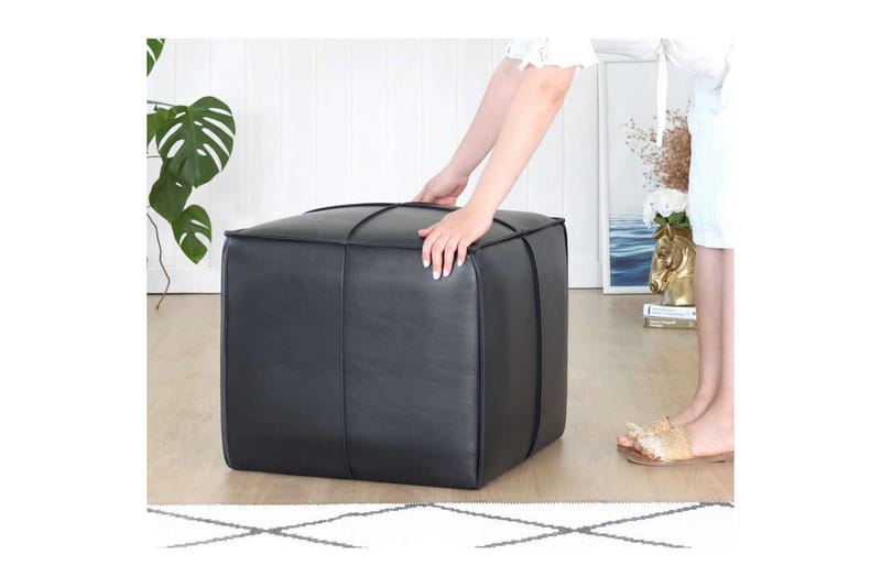 Edrin Sittepuff Utomhus 52 cm - Sort - Møbler - Stoler & lenestoler - Krakk - Puff