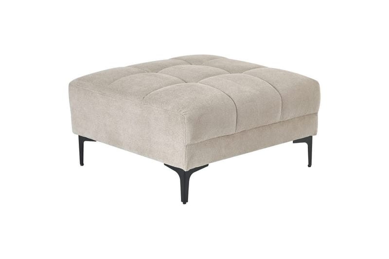 Fotpall Alnes Beige/svart - Beige/svart - Møbler - Stoler & lenestoler - Krakk - Fotskammel