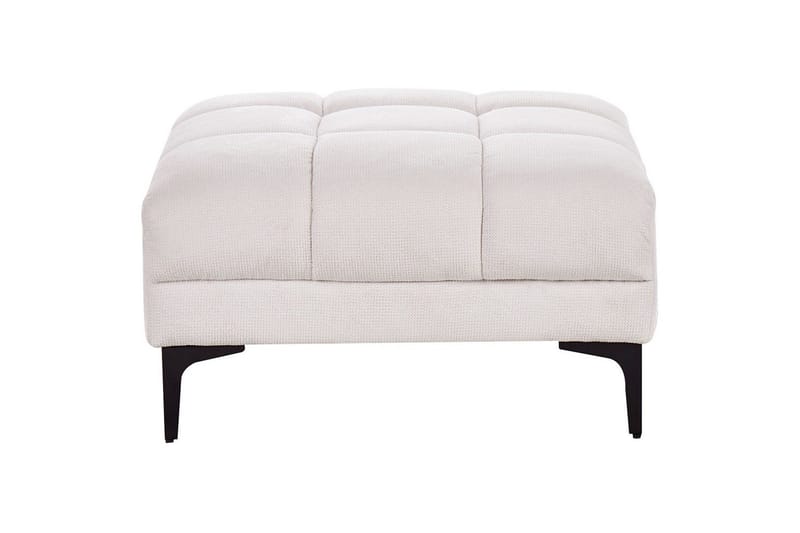 Fotpall Alnes Hvit/Svart - Hvit/Svart - Møbler - Stoler & lenestoler - Krakk - Fotskammel