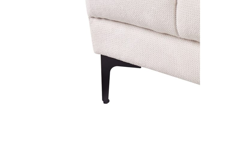 Fotpall Alnes Hvit/Svart - Hvit/Svart - Møbler - Stoler & lenestoler - Krakk - Fotskammel