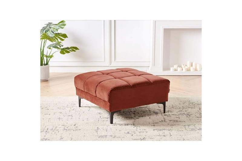 Fotpall Alnes Rød/Svart - Rød/Svart - Møbler - Stoler & lenestoler - Krakk - Fotskammel