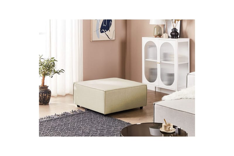 Fotpall Aprica Beige/svart - Beige/svart - Møbler - Stoler & lenestoler - Krakk - Fotskammel