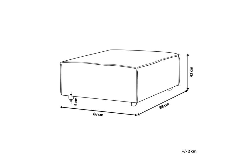 Fotpall Aprica Beige/svart - Beige/svart - Møbler - Stoler & lenestoler - Krakk - Fotskammel
