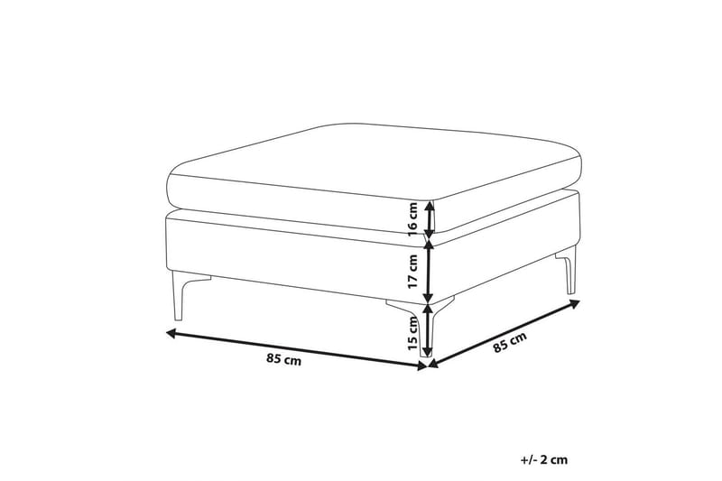 Fotpall Evja Rosa - Rosa - Møbler - Stoler & lenestoler - Krakk - Fotskammel