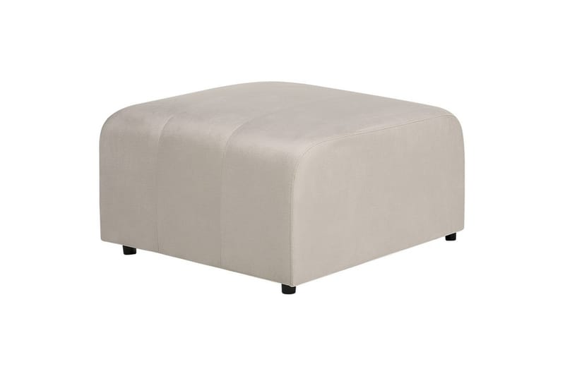 Fotpall Falsterbo Beige, Fløyel - Beige, Fløyel - Møbler - Stoler & lenestoler - Krakk - Fotskammel