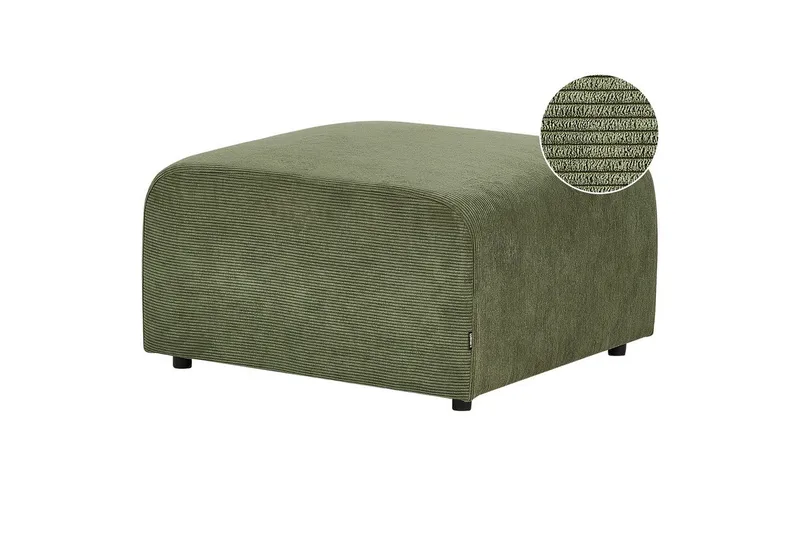 Fotpall Falsterbo Grønn, Cordfløyel, Grønn, Cordfløyel