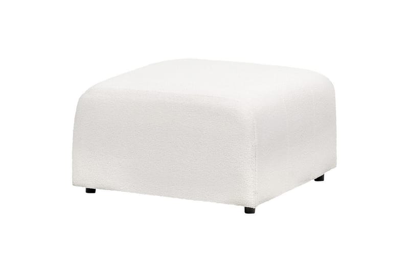 Fotpall Falsterbo Hvit, Bouclé - Hvit, Bouclé - Møbler - Stoler & lenestoler - Krakk - Fotskammel