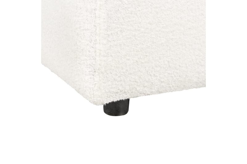 Fotpall Falsterbo Hvit, Bouclé - Hvit, Bouclé - Møbler - Stoler & lenestoler - Krakk - Fotskammel