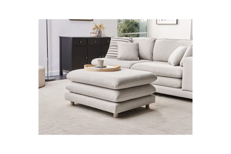 Fotpall Heden Beige/lyst tre - Beige/lyst tre - Møbler - Stoler & lenestoler - Krakk - Fotskammel