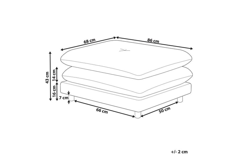 Fotpall Heden Beige/lyst tre - Beige/lyst tre - Møbler - Stoler & lenestoler - Krakk - Fotskammel
