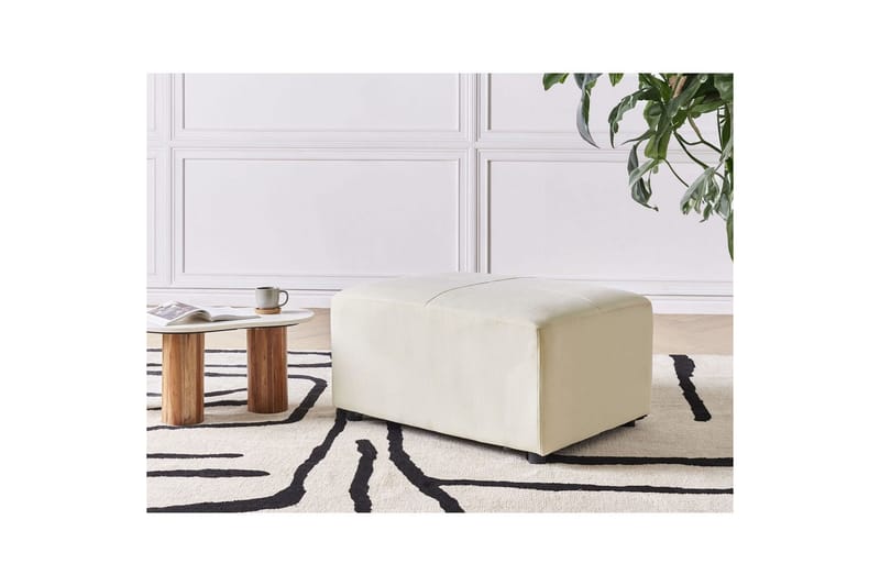 Fotpall Kohlo Beige/svart - Beige/svart - Møbler - Stoler & lenestoler - Krakk - Fotskammel