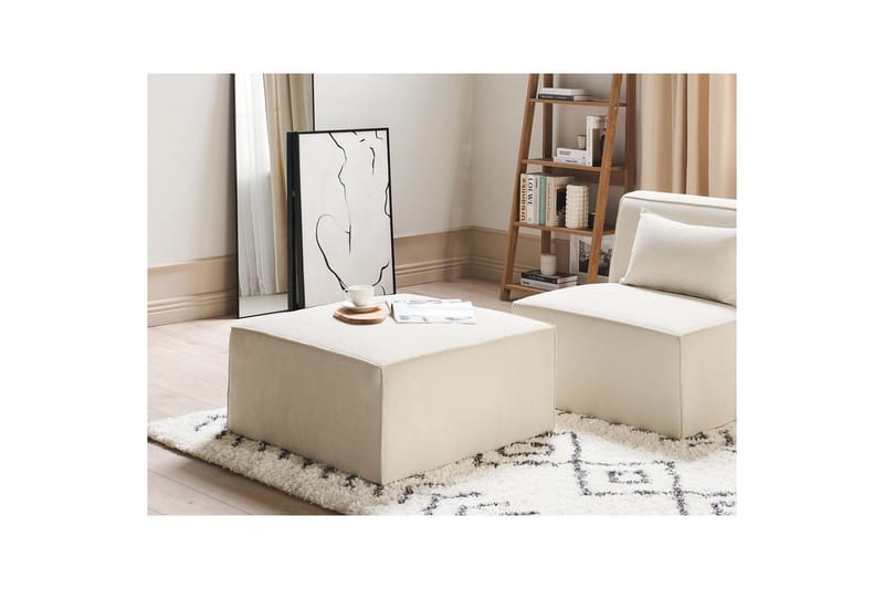 Fotpall Lemvig Beige - Beige - Møbler - Stoler & lenestoler - Krakk - Fotskammel
