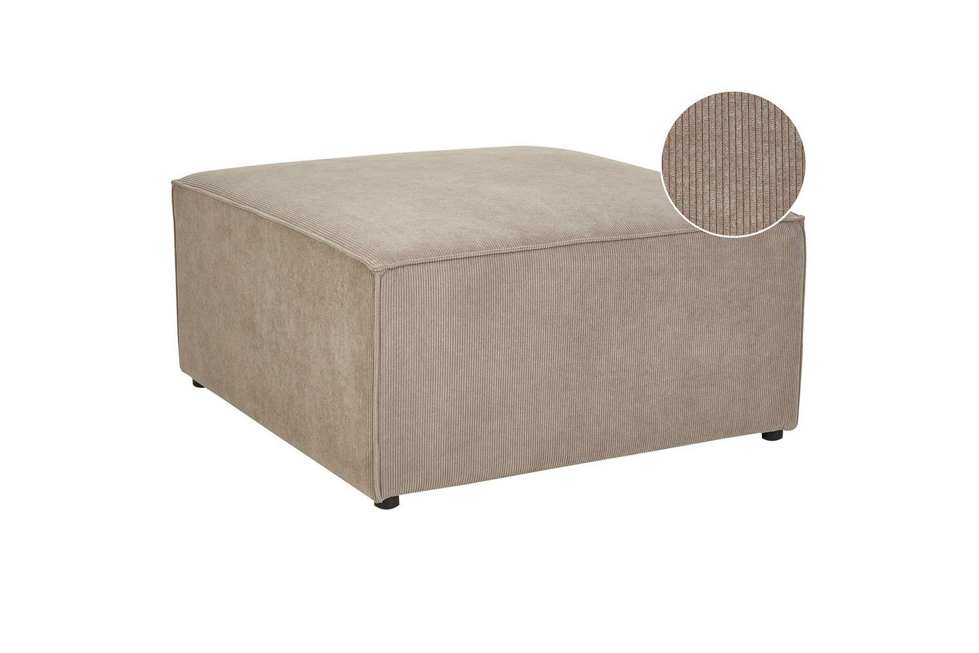 Fotpall Lemvig Taupe - Taupe - Møbler - Stoler & lenestoler - Krakk - Fotskammel