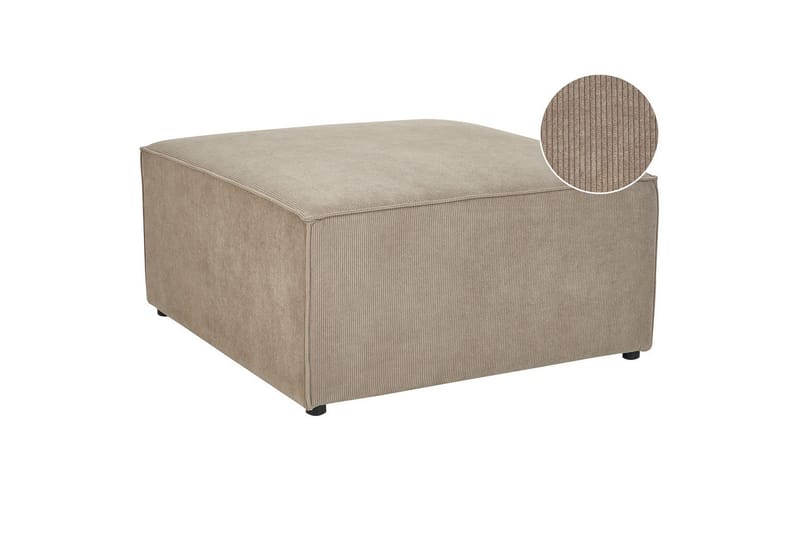 Fotpall Lemvig Taupe - Taupe - Møbler - Stoler & lenestoler - Krakk - Fotskammel