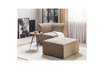 Fotpall Lemvig Taupe - Taupe - Møbler - Stoler & lenestoler - Krakk - Fotskammel