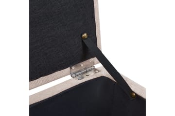 Fotpall Orem Beige/svart - Beige/svart - Møbler - Stoler & lenestoler - Krakk - Fotskammel