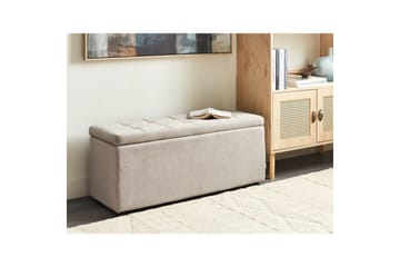 Fotpall Orem Beige/svart - Beige/svart - Møbler - Stoler & lenestoler - Krakk - Fotskammel