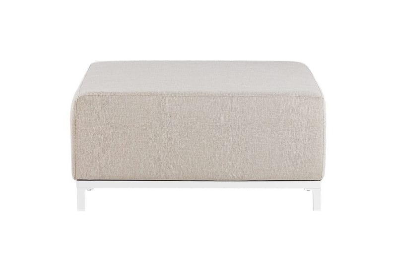 Fotpall Rovigo Beige/hvit - Beige/hvit - Møbler - Stoler & lenestoler - Krakk - Fotskammel
