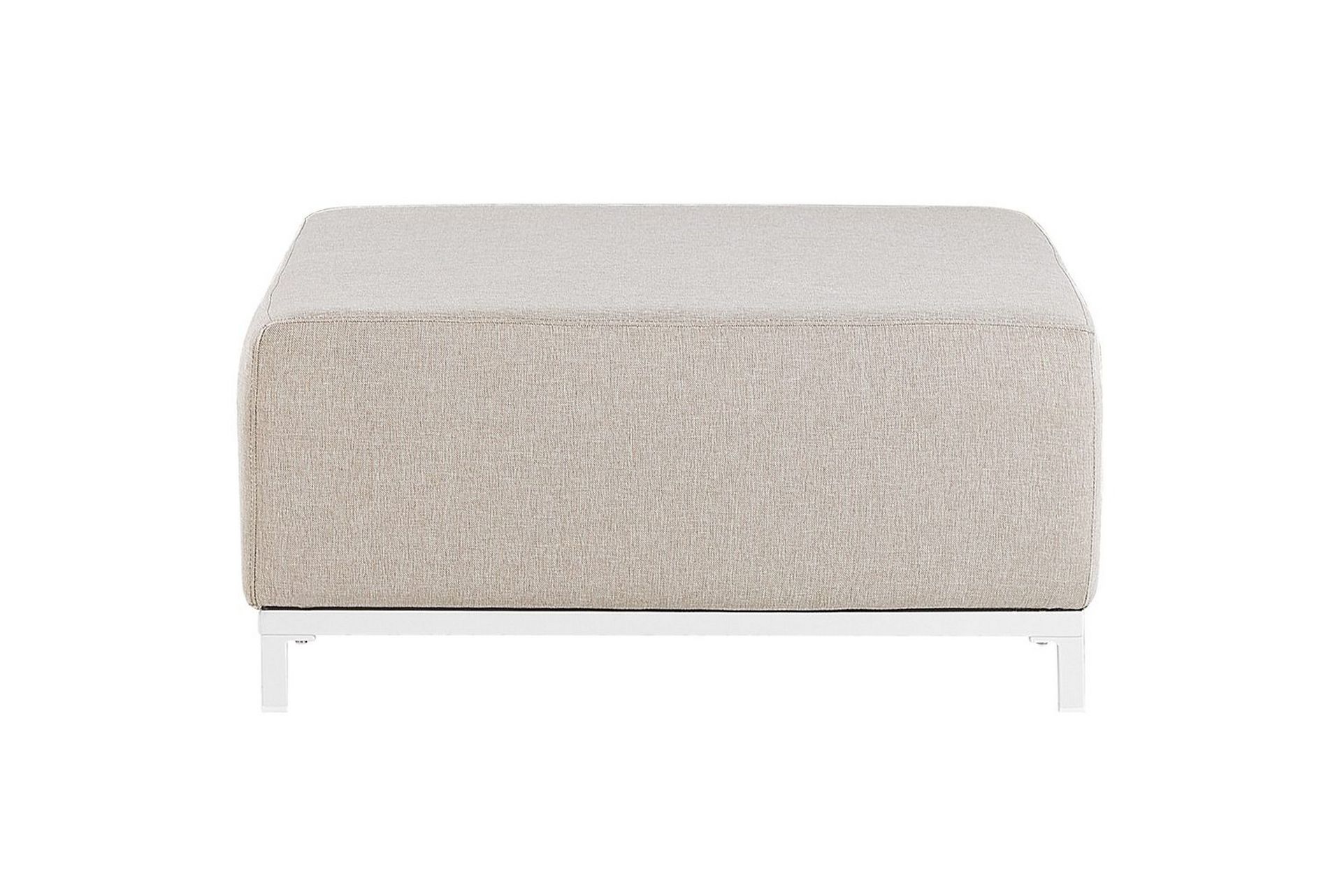 Fotpall Rovigo Beige/hvit - Beige/hvit - Møbler - Stoler & lenestoler - Krakk - Fotskammel