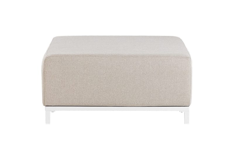 Fotpall Rovigo Beige/hvit - Beige/hvit - Møbler - Stoler & lenestoler - Krakk - Fotskammel