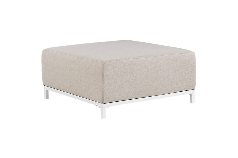 Fotpall Rovigo Beige/hvit, Beige/hvit