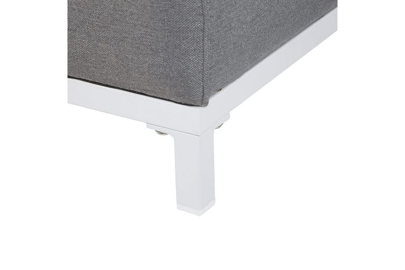 Fotpall Rovigo Grå/hvit - Grå/hvit - Møbler - Stoler & lenestoler - Krakk - Fotskammel