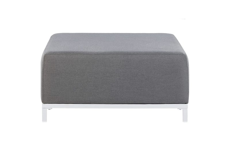 Fotpall Rovigo Grå/hvit - Grå/hvit - Møbler - Stoler & lenestoler - Krakk - Fotskammel