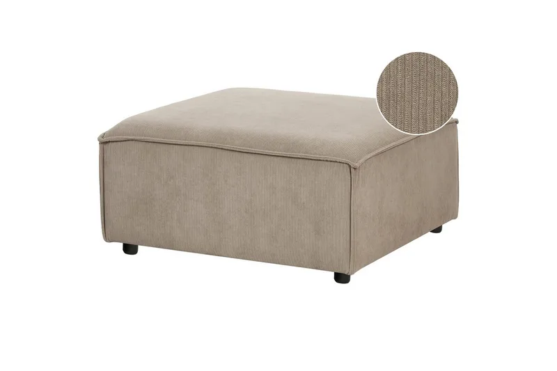 Fotpall Taupe, Svart - Møbler - Stoler & lenestoler - Krakk - Fotskammel