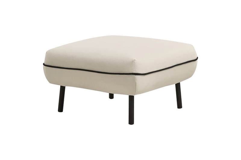 Fotpall Tonsberg Beige/svart - Beige/svart - Møbler - Stoler & lenestoler - Krakk - Fotskammel
