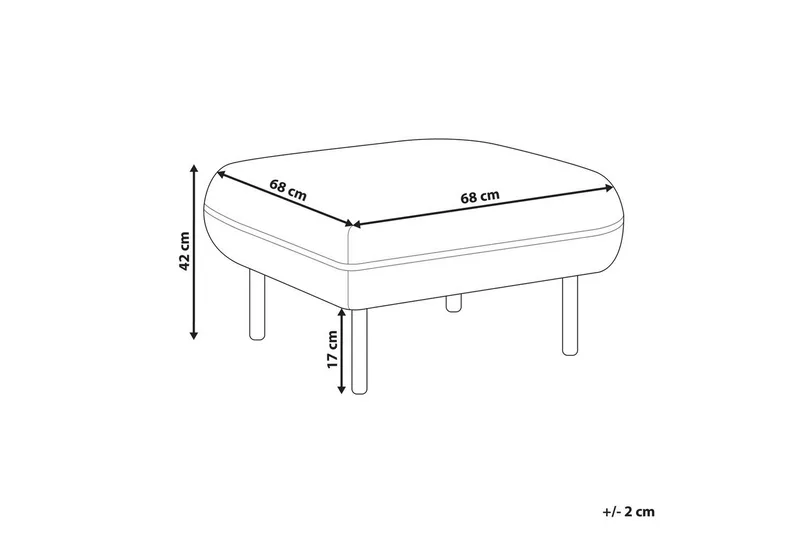 Fotpall Tonsberg Beige/svart - Beige/svart - Møbler - Stoler & lenestoler - Krakk - Fotskammel