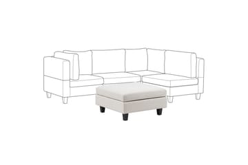 Fotpall Unstad Lysebeige/svart - Lysebeige/svart - Møbler - Stoler & lenestoler - Krakk - Fotskammel