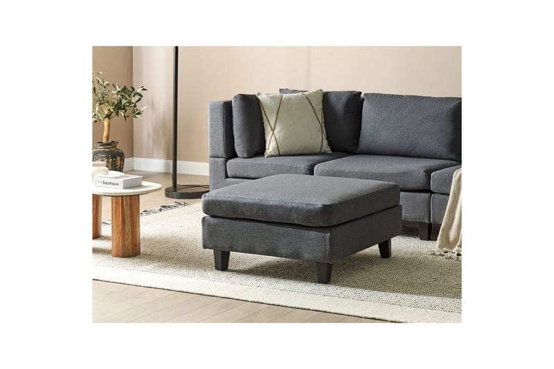 Fotpall Unstad Mørk grå/svart - Mørk grå/svart - Møbler - Stoler & lenestoler - Krakk - Fotskammel