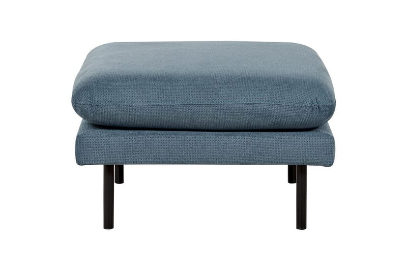 Fotpall Vinterbro Blå/Svart, Chenille - Blå/Svart, Chenille - Møbler - Stoler & lenestoler - Krakk - Fotskammel