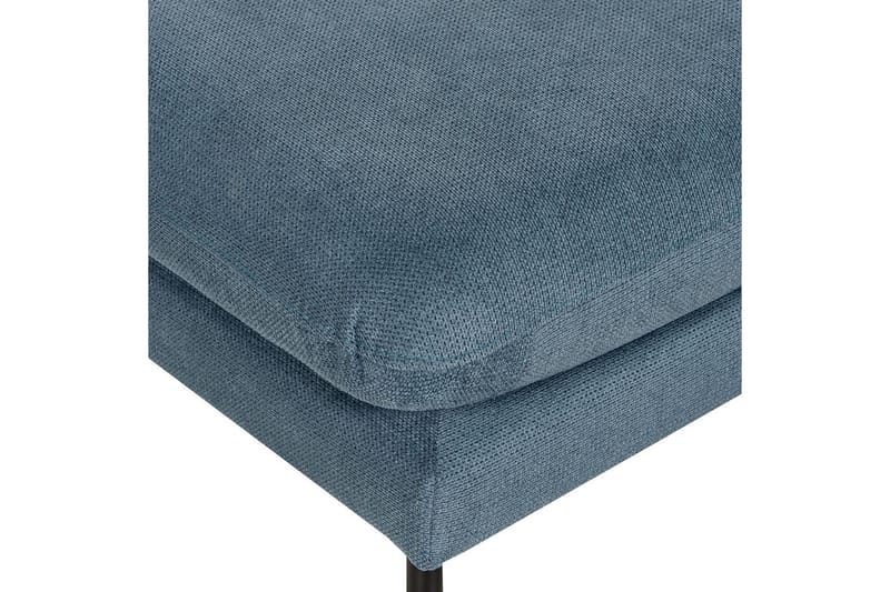 Fotpall Vinterbro Blå/Svart, Chenille - Blå/Svart, Chenille - Møbler - Stoler & lenestoler - Krakk - Fotskammel