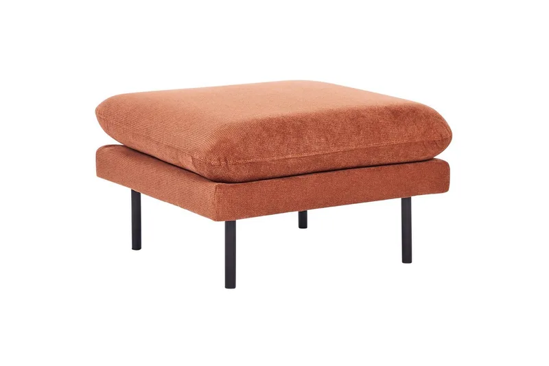 Fotpall Vinterbro Brun/Svart, Chenille, Brun/Svart, Chenille