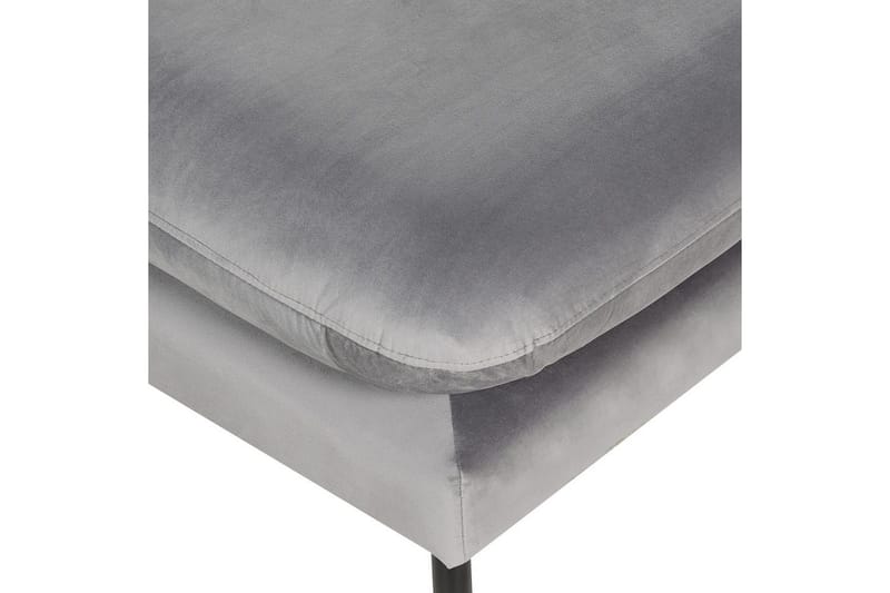 Fotpall Vinterbro Grå/svart, Fløyel - Grå/svart, Fløyel - Møbler - Stoler & lenestoler - Krakk - Fotskammel