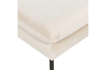 Fotpall Vinterbro Lysebeige/svart, Fløyel - Lysebeige/svart, Fløyel - Møbler - Stoler & lenestoler - Krakk - Fotskammel