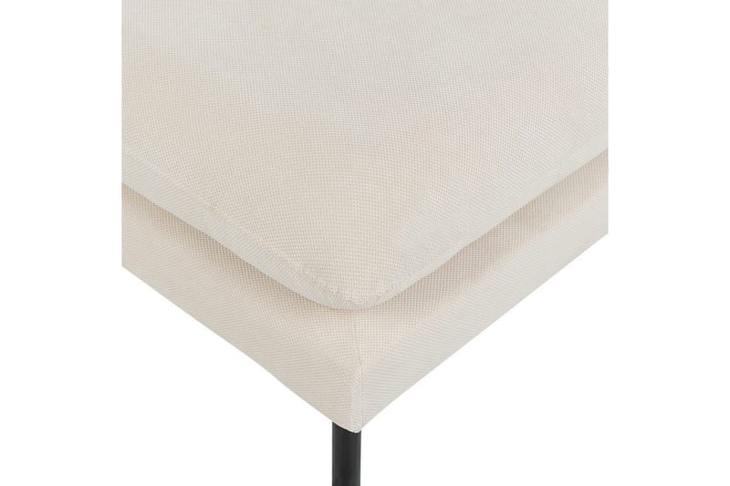 Fotpall Vinterbro Lysebeige/svart, Polyester - Lysebeige/svart, Polyester - Møbler - Stoler & lenestoler - Krakk - Fotskammel