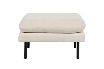 Fotpall Vinterbro Lysebeige/svart, Polyester - Lysebeige/svart, Polyester - Møbler - Stoler & lenestoler - Krakk - Fotskammel