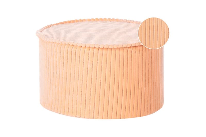 Fotpall Zikria Rosa - Rosa - Møbler - Stoler & lenestoler - Krakk - Puff