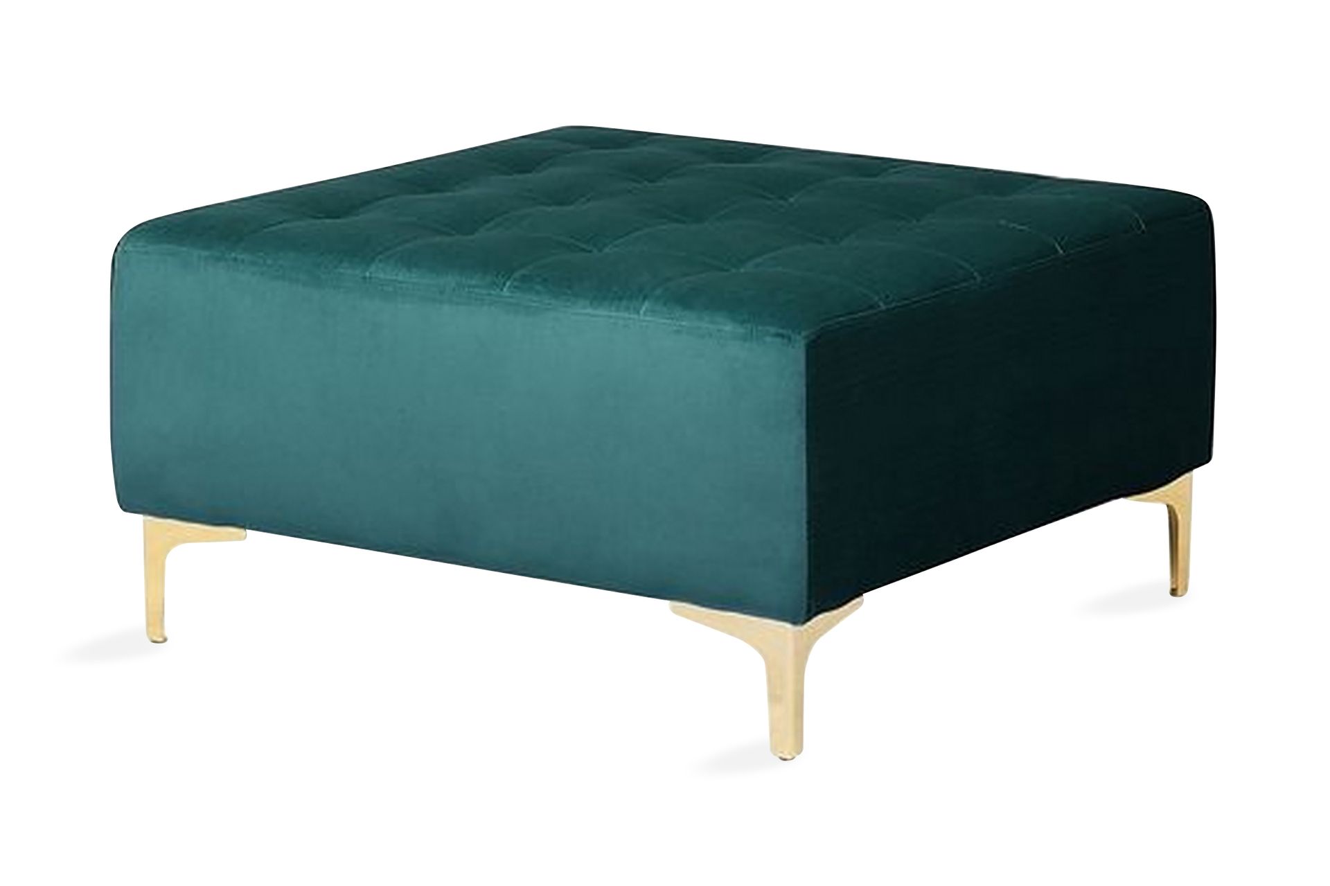 ABERDEEN Fotskammel 80 x 80 cm - Grønn - Møbler - Stoler & lenestoler - Krakk - Fotskammel