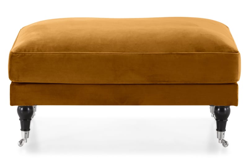 Andrew Fotskammel Fløyel - Amber/Krom - Møbler - Stoler & lenestoler - Krakk - Fotskammel