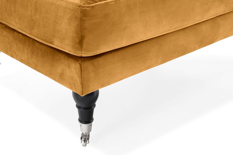 Andrew Fotskammel Fløyel - Amber/Krom - Møbler - Stoler & lenestoler - Krakk - Fotskammel