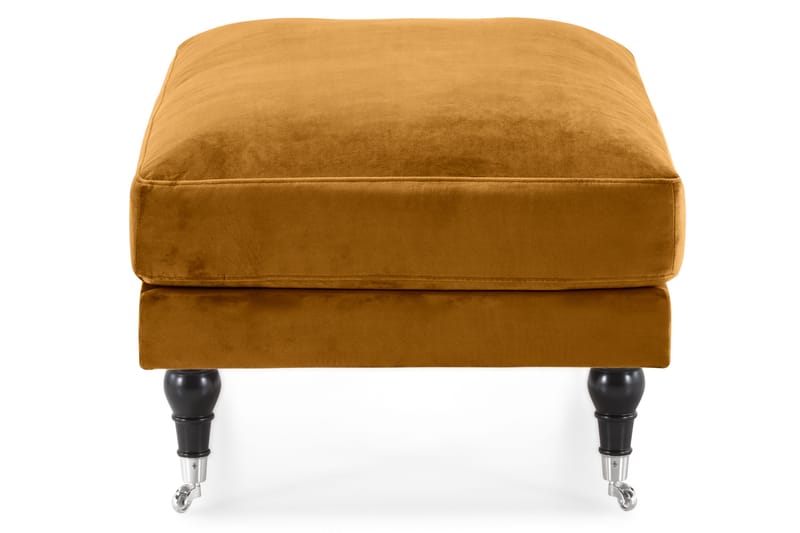 Andrew Fotskammel Fløyel - Amber/Krom - Møbler - Stoler & lenestoler - Krakk - Fotskammel