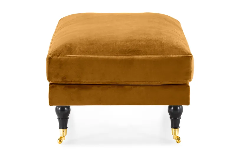 Andrew Fotskammel Fløyel - Amber/Messing - Møbler - Stoler & lenestoler - Krakk - Fotskammel