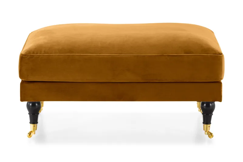 Andrew Fotskammel Fløyel - Amber/Messing - Møbler - Stoler & lenestoler - Krakk - Fotskammel