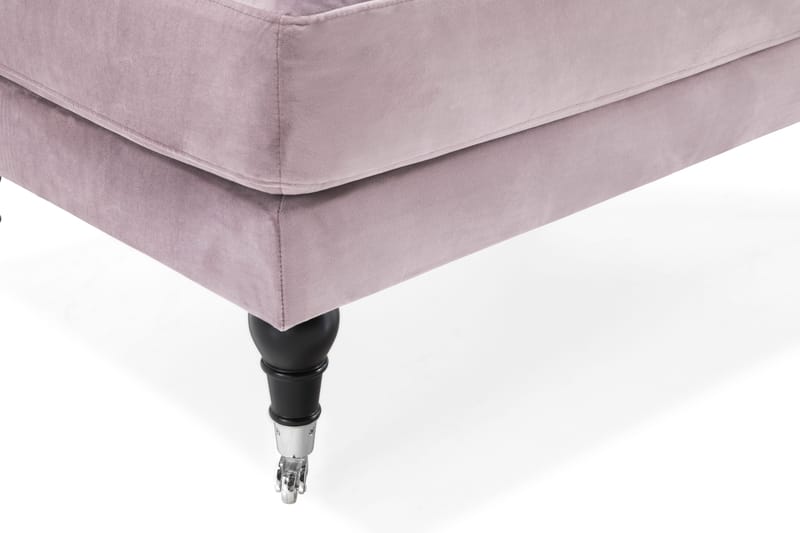 Andrew Fotskammel Fløyel - Lilla/Krom - Møbler - Stoler & lenestoler - Krakk - Fotskammel