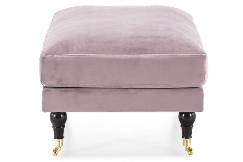 Andrew Fotskammel Fløyel - Lilla/Messing - Møbler - Stoler & lenestoler - Krakk - Fotskammel